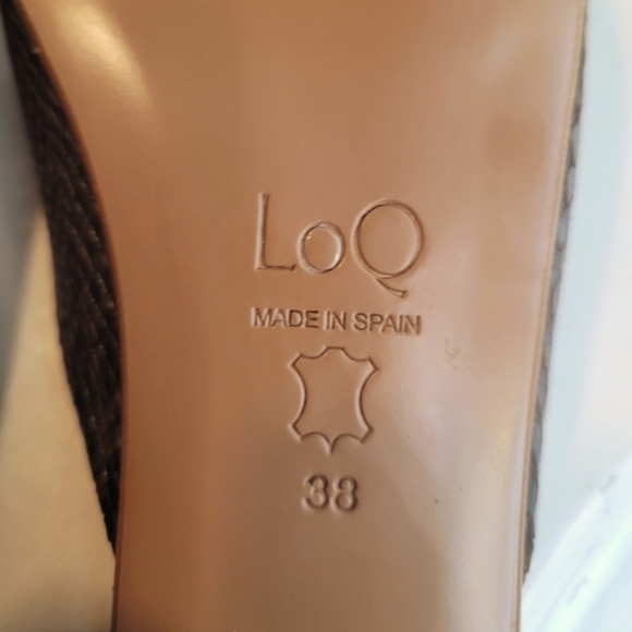 LOQ Brown Snakeskin Mules - Picture 6 of 6